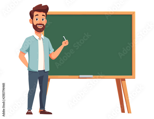 Friendly Male Teacher Character