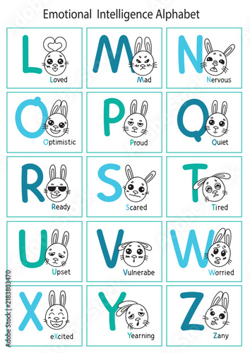 Фотография Emotional intelligence Alphabet from L to Z