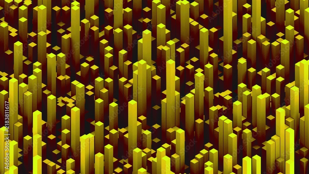 Obraz premium Abstract Long blocks. Computer generated 3d render