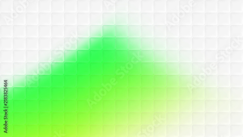 Obraz na płótnie Abstract glassmorphism background with green cubic gradient pattern
