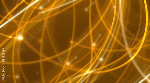 Abstract glowing lines creating a digital network