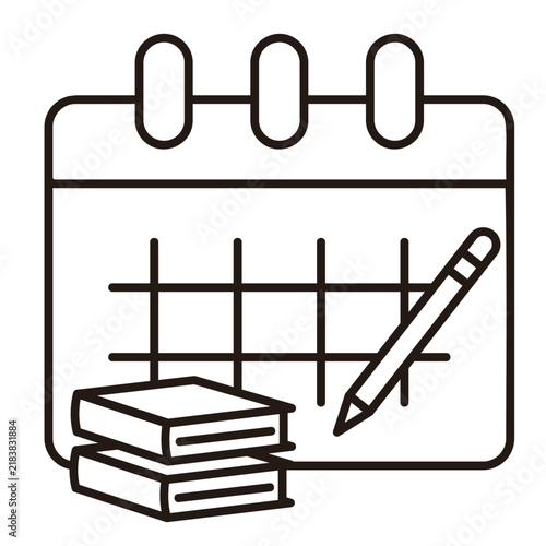 Study Schedule  Icon Element For Design  