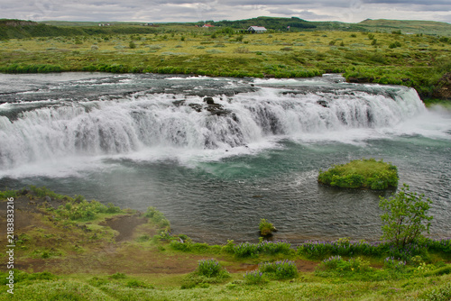 Quadro su tela Faxafoss Faxi Waterfall Tungufljót river Golden Circle Iceland