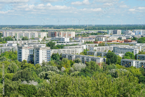 Fotografie Ansicht vom Stadtbezirk Berlin Hellersdorf