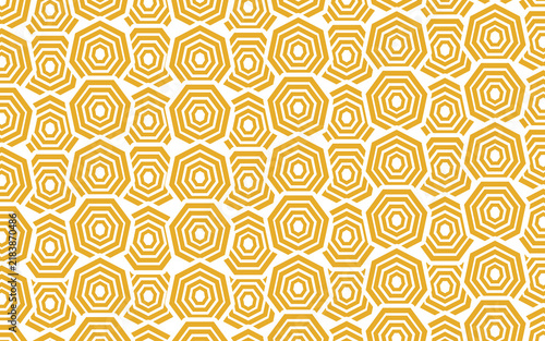 Gold Hexagon Geometric Pattern Background | Modern Honeycomb Line Texture