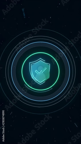 Authentication rings confirm a secure login with a clean verification signal, representing identity access, account security, digital authentication, and trusted access