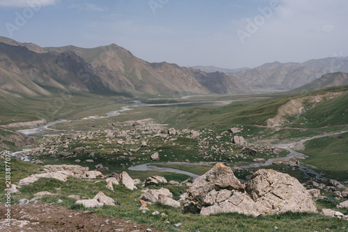 landscape of the mountains