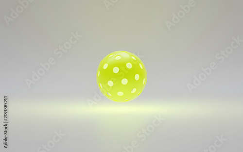 Lightweight Pickleball with Circular Holes Displayed on white background

