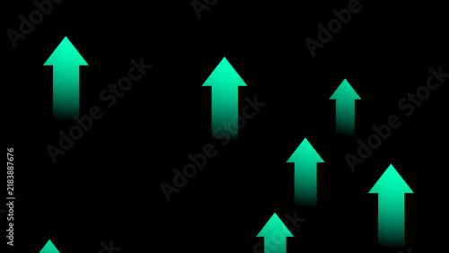 Business arrow up growth lines technology background. Business investment to success. financial data graph strategy