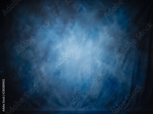 Blue studio backdrop background portrait photography texture canvas cloth