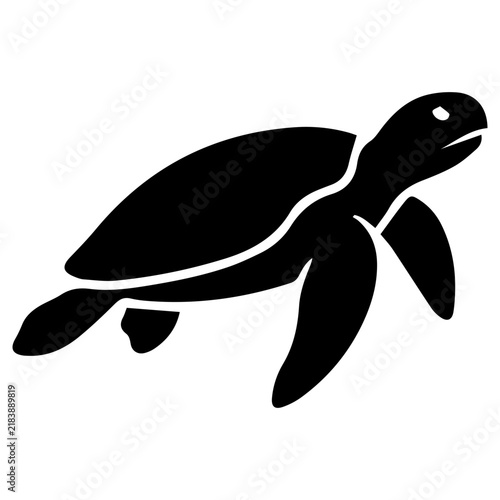 Sea Turtle Glyph Icon