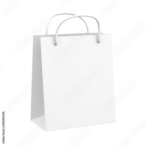 Obraz na płótnie 3D shopping bag. 3D illustration.