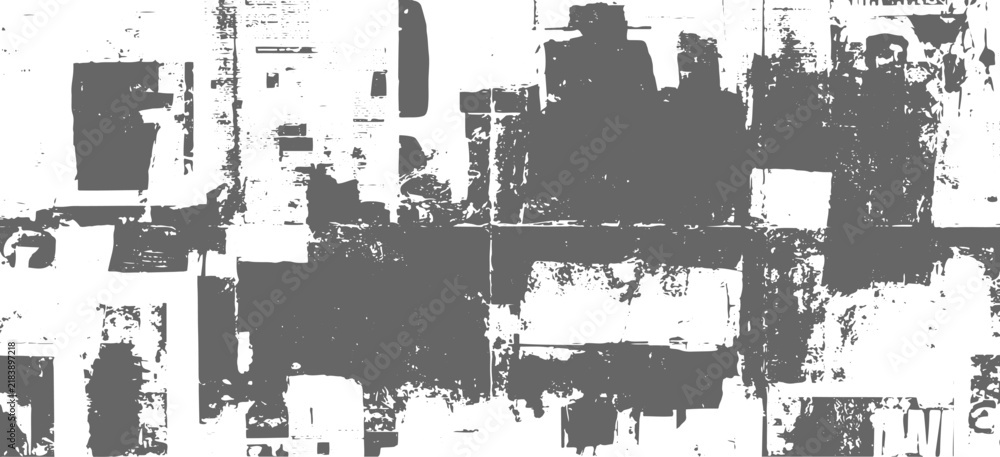 Obraz premium Retro Grunge Newspaper Texture, Rough Ink Print with Aged Paper Effect.