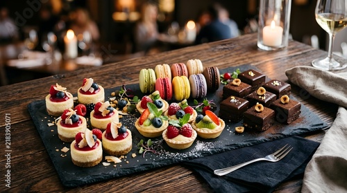 Mini dessert platter.