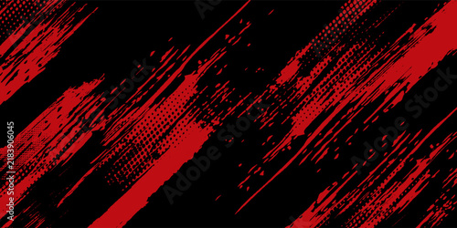 Halftone dots red and blue color pattern gradient grunge texture background. Dot pop art comic sport style vector illustration. grunge vector dots . eps 10