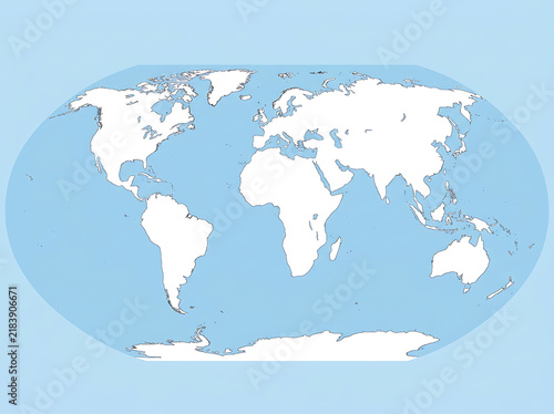 New World Map Illustration – Flat Vector Geographic Map with Earthy Green and Golden-Tan Countries