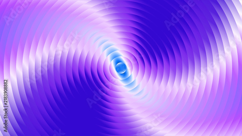 Abstract purple and blue circular gradient vector background with radial rings and metallic swirl effect