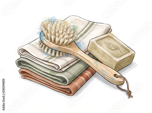 Eco Brush Soap Cloth Napkins