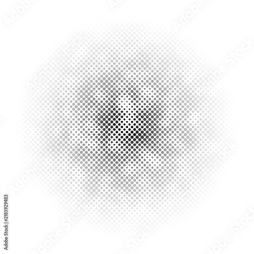 Black abstract dotted halftone overlay transparent background