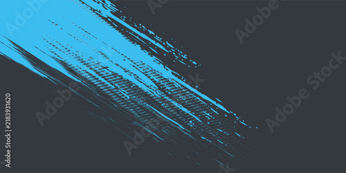 Minimal Abstract Blue Frame Grunge Sport Design In Dark Background. Vector eps 10