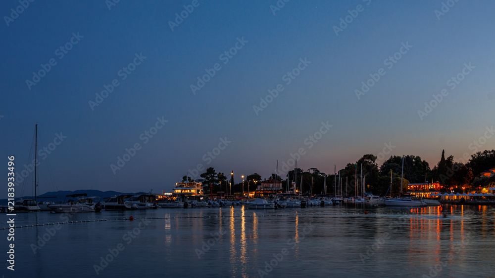 Obraz premium Opatija Harbor Dusk