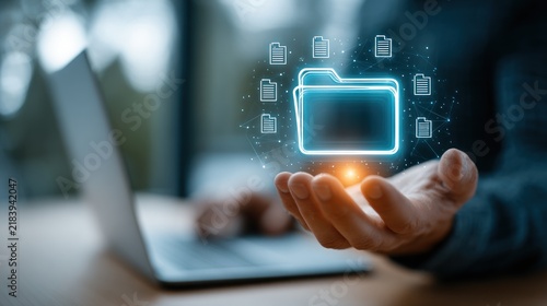 Digital data organization and cloud storage concept