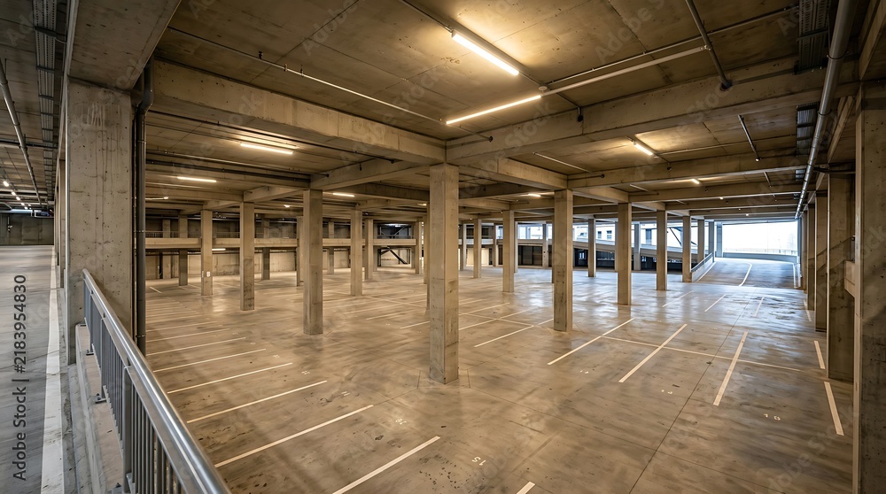 Obraz premium underground parking garage