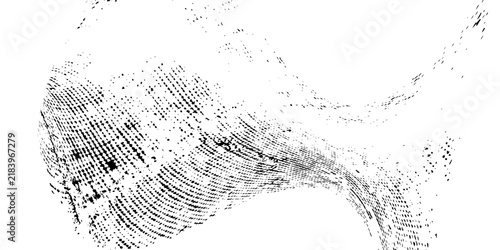 A vintage black and white abstract grunge background featuring a textured vector pattern with paint splatters and old paper lines for a decorative wall art backdrop