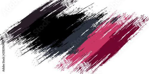 Red watercolor ink splat and paint splashes create a grunge splatter texture with blood red drops on a decorative vector illustration backdrop for artistic wallpaper design