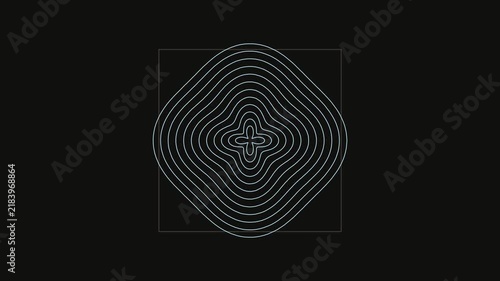 Acoustic Chladni Plate Resonant Cymatics Frequency Patterns 4K Loop