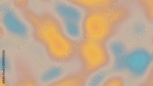 Konstfotografi Abstract blurred gradient background, with soft yellow, blue, and beige tones