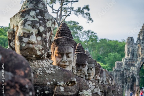 Konstfotografi South Gate Angkor Thom