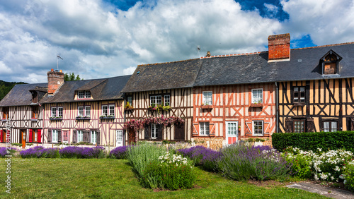 Принти на полотні Le Bec‑Hellouin, located in the Eure department of Normandy in France, is a peaceful historic village known for its Benedictine abbey, traditional stone houses, scenic streets and monastic heritage