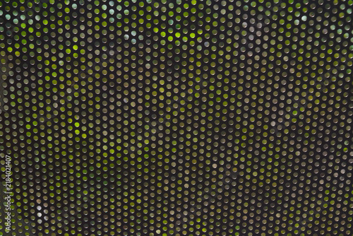 Close-Up of Perforated Metal Texture