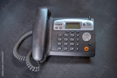 Analog Telephone with Coiled Cord