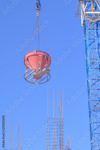 Construction Crane Lifting Large Object