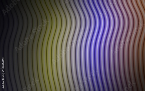 Canvastavla Vertical wavy ribbed texture with gradient color shifts