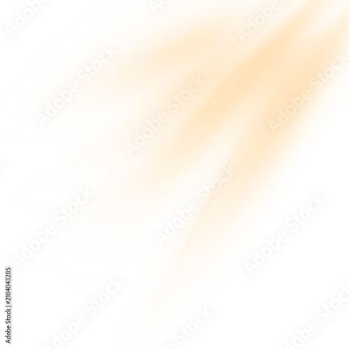 Gold spotlight shines on the stage, scene, podium. Bright lighting with spotlights. Spot lighting of the stage. Lens flash light effect from a lamp or spot.