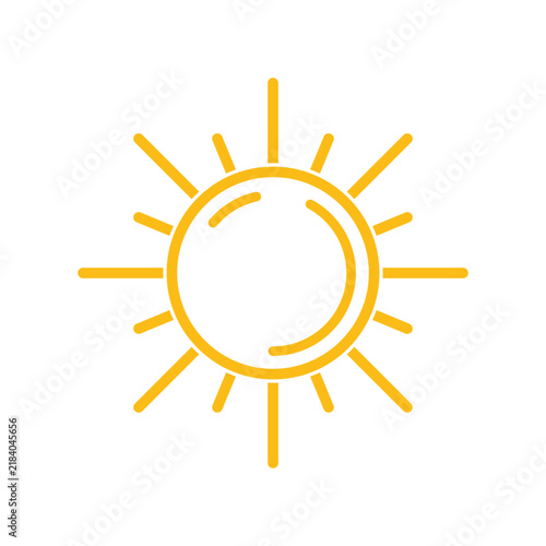 sun logo icon template