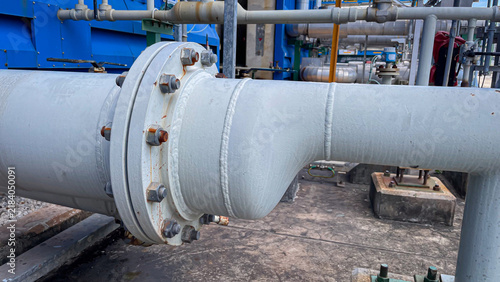 Принти на полотні A pipe reducer used in an industrial plant adjusts pipe sizes for efficient flui
