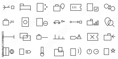 Big Summer Vacations Icon Set - Travel Booking and Trip Planning Vector Icons