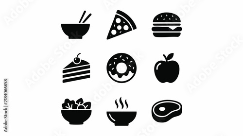 food icons set