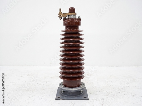 Busbar Insulator Bushing Standing Upright on Industrial Workshop Floor