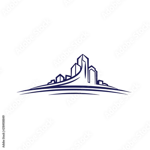 Modern Cityscape Skyline Vector Design For Corporate Branding