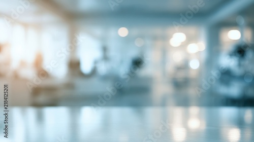 Serene Healthcare Backdrop in White and Pastel Tones with Soft Blur