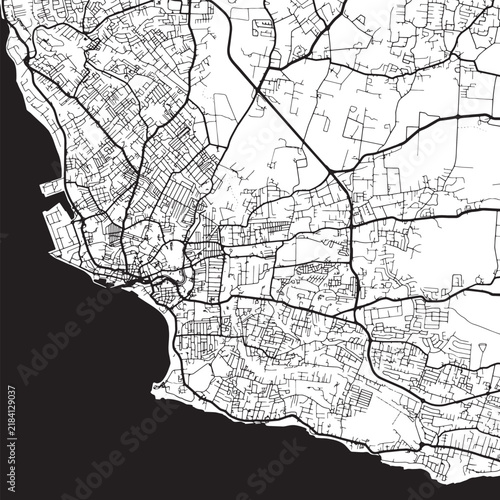 Bridgetown City Skyline Vector Illustration Featuring Barbados Famous Landmarks And Architecture Cityscape Design