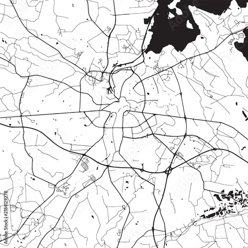 Odense City Skyline Vector Illustration Featuring Denmark Famous Landmarks And Architecture Cityscape Design