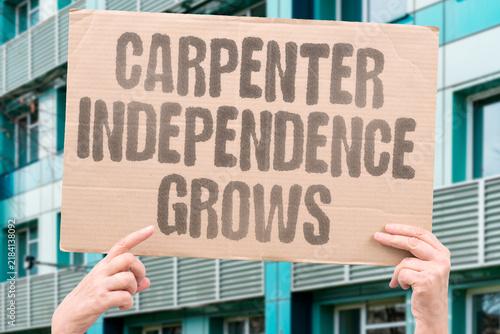 Fotografía "Carpenter independence grows" Self-employed trades people build financial autonomy and professional freedom