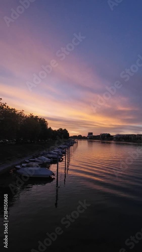 Konstanz, Germany – September 3, 2026: Evening views of Konstanz and Lake Constance at dusk, with calm water, waterfront scenery and the city under fading natural light.