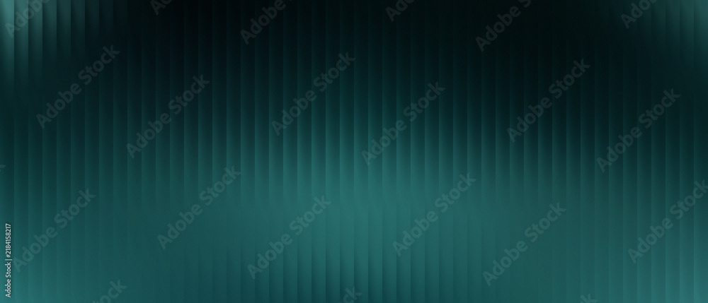 Obraz premium Dark teal abstract background with vertical lines and soft light effect